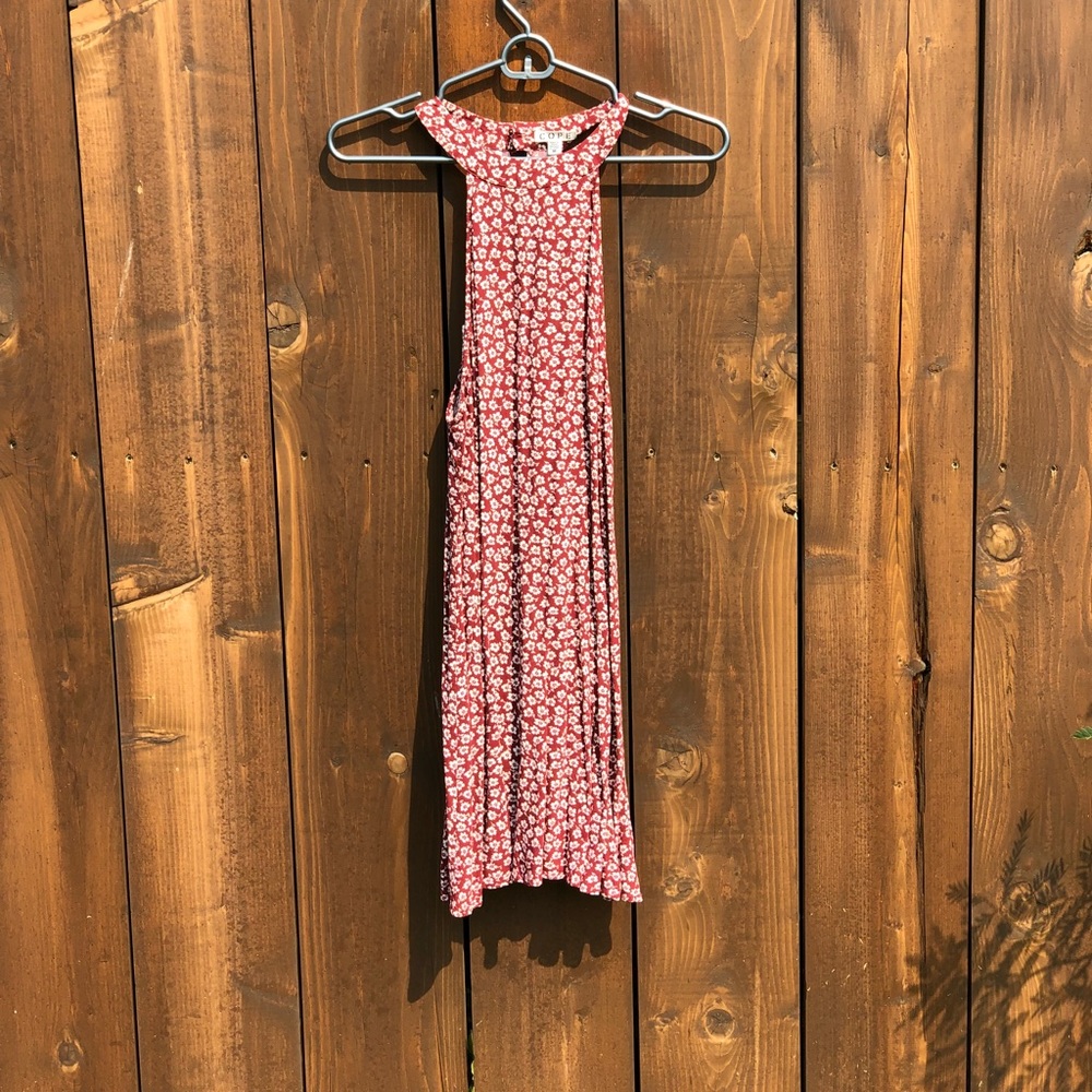 RED FLORAL DRESS